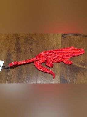 Brahmin Red Croc-Embossed Alligator Charm